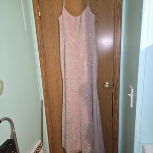 PAIGE Light Pink Embroidered Maxi Dress